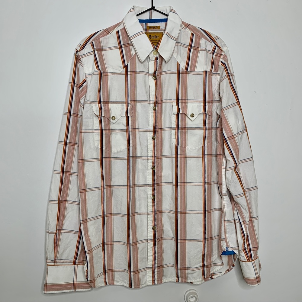 Trailer XL Mens Western Shirt Pearl Snaps